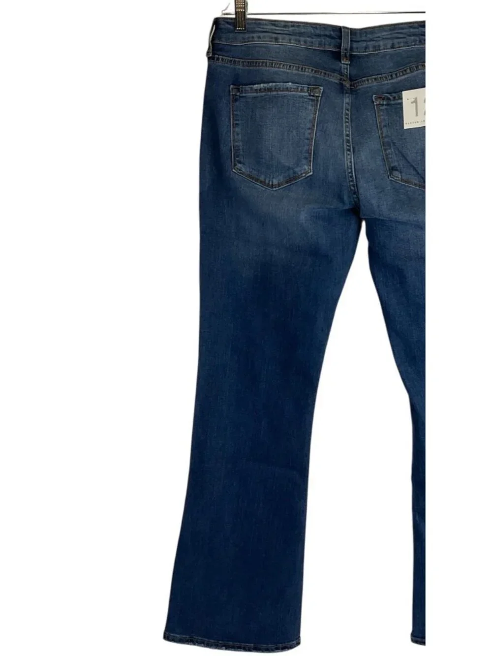 KanCan Jeans Women's Sz 14 Dark Indigo Mid Rise Bootcut Stretch Denim Nwt - Picture 3 of 12
